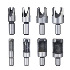 8 St&uuml;ck Zapfenbohrer Set 10mm Zapfenschneider Kohlenstoffstahl D&uuml;belbohrer Holz
