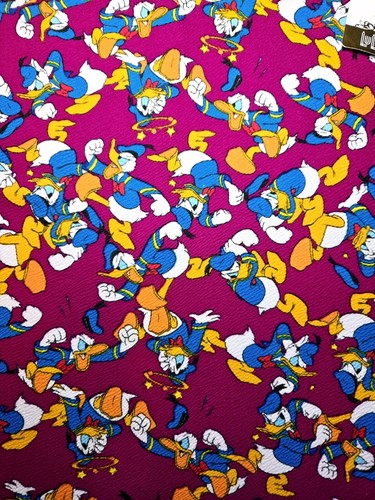 LuLaRoe Disney Cassie Pencil Skirt Donald Duck Large Burgundy (Fits 14-16) NWT - Picture 2 of 10