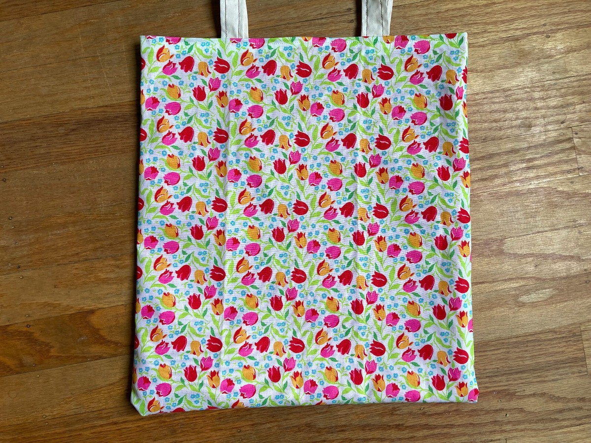Handmade Tote Bag, Fully Lined, Liberty London, Tulip