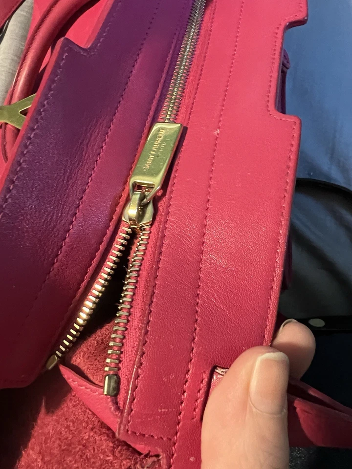 Yves Saint Laurent YSL Ligne Y Cabas Medium Satchel Crossbody Pink - Image 4 of 4