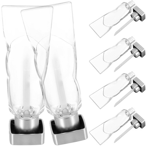 6 Pcs Lip Gloss Tube Empty Refillable Bottle Lipstick Containers Miss