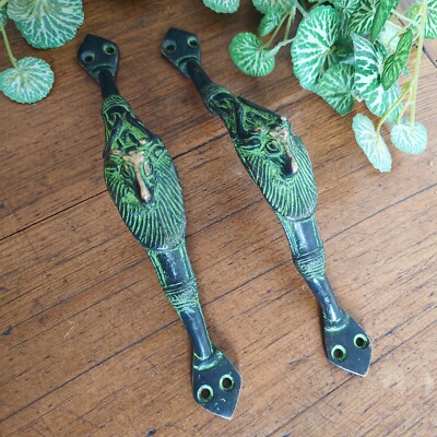 Vintage Stil Messing Paar Hirsch Griffe