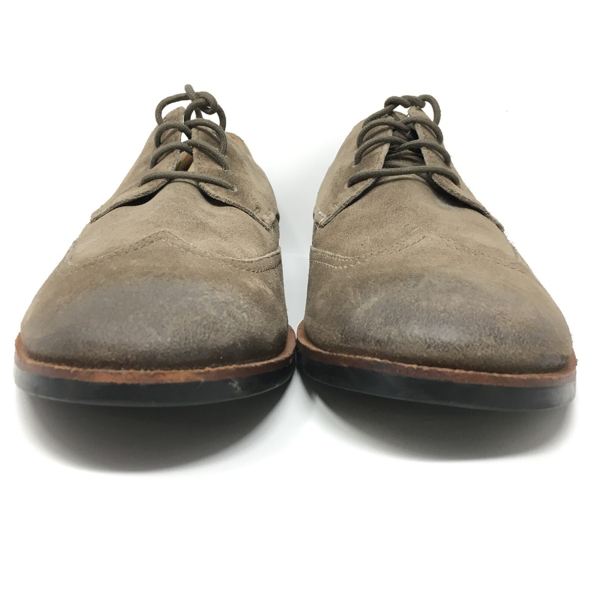 Clarks Men\'s‎ Tan Suede Dress Shoes Size 10.5 Oxfords Wingtip Clarks Broyd Wing Oxfords Dress Shoes Mens Size 10.5 Brown  main image 3