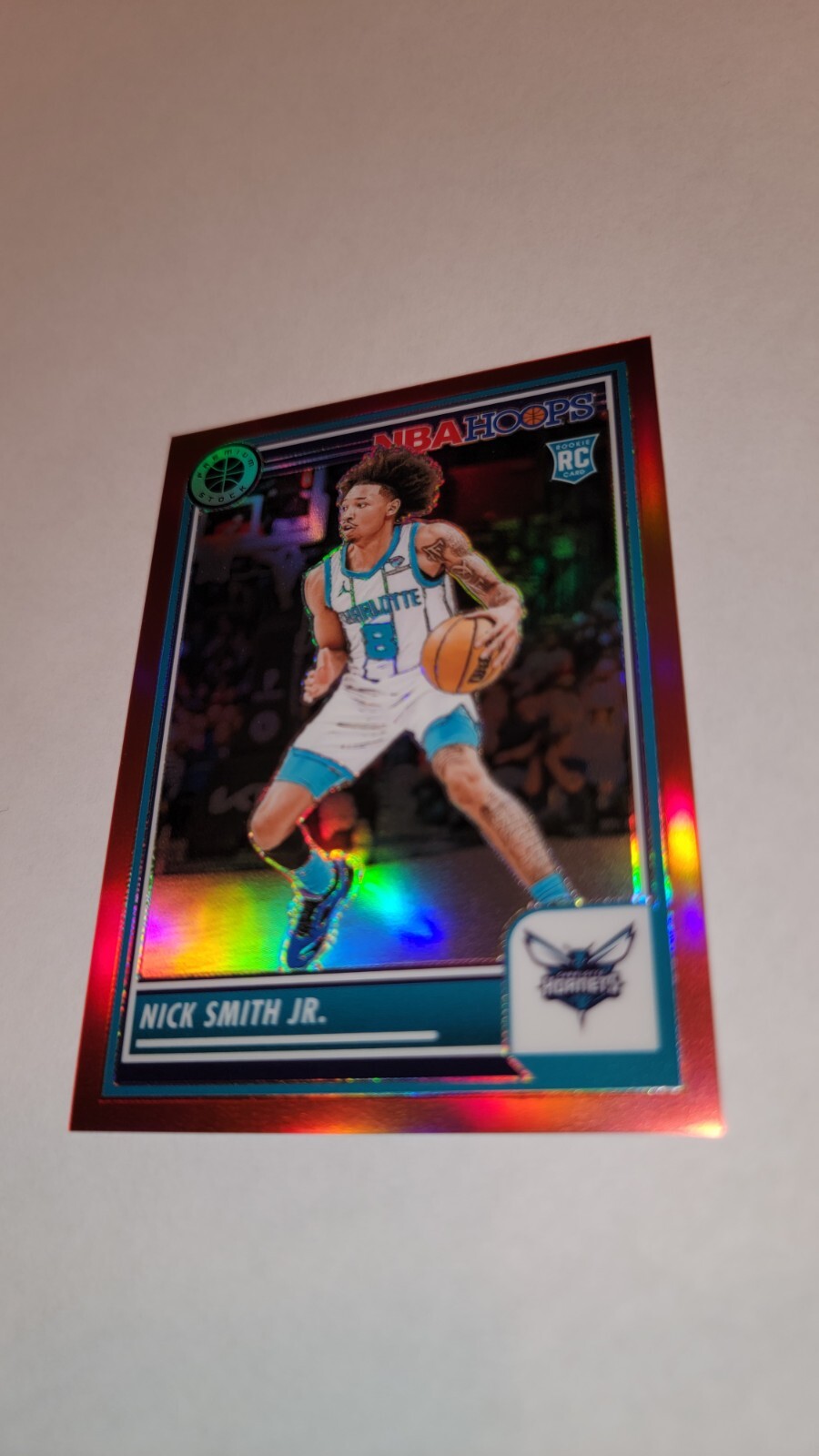 RARE 2023/24 NBA Hoops Premium Stock- Red Prizm #31 Nick Smith Jr.  /275 (RC)