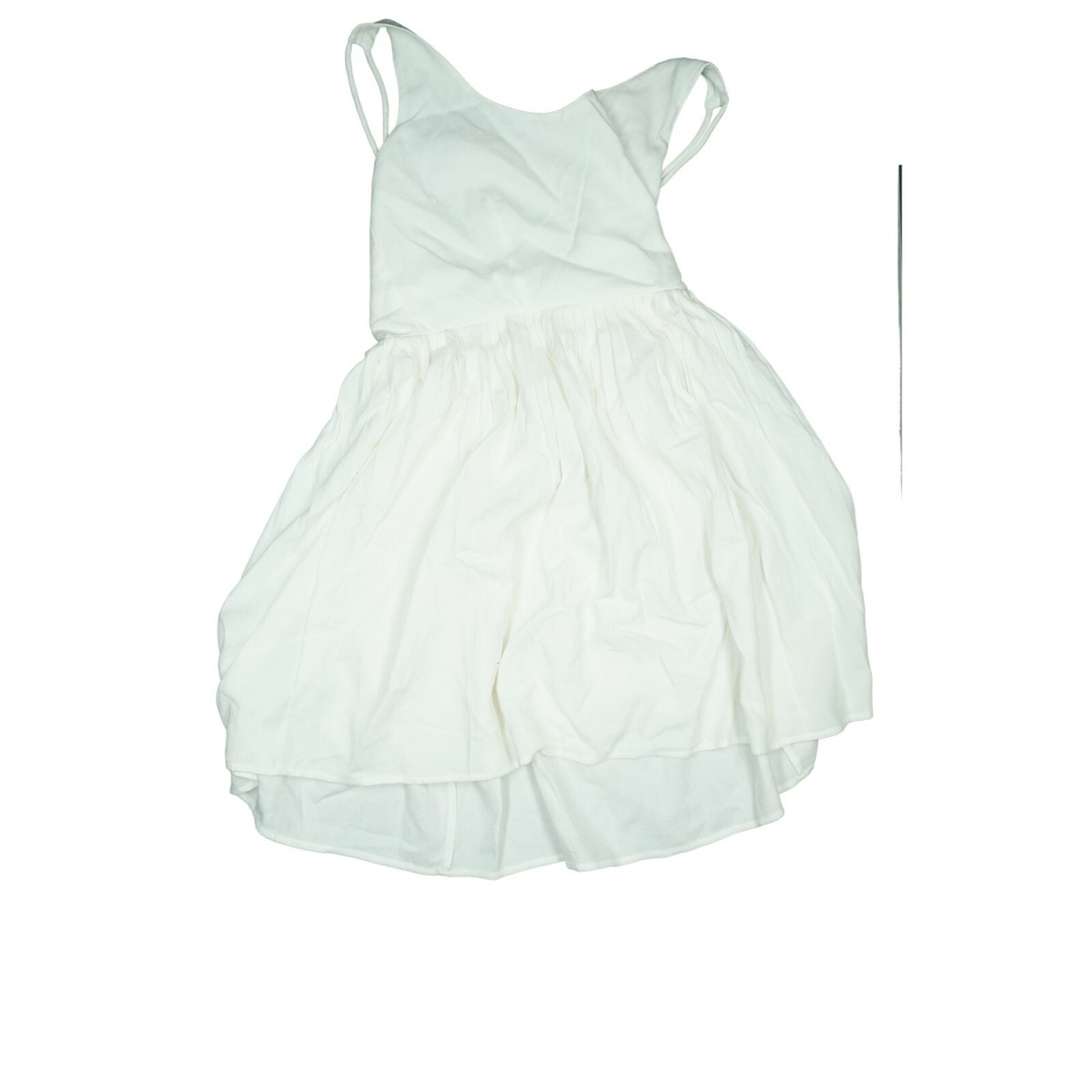 Summer Mini Short Cocktail Dress Evening Sexy M White Cream NEW