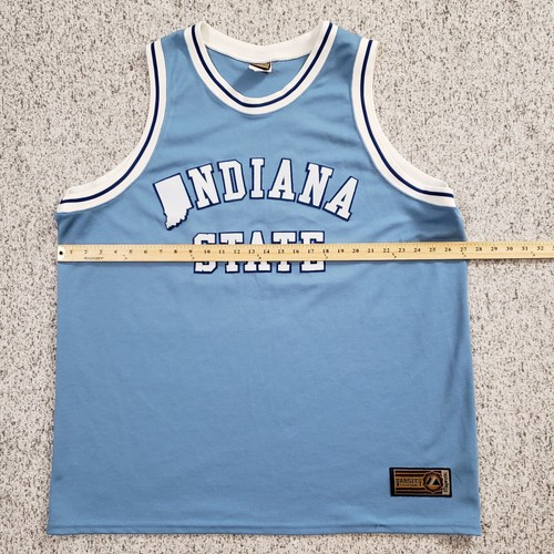 Carl Nicks Jersey Size 2XL Indiana State Sycamores #22 Blue Basketball Majestic - Picture 19 of 23