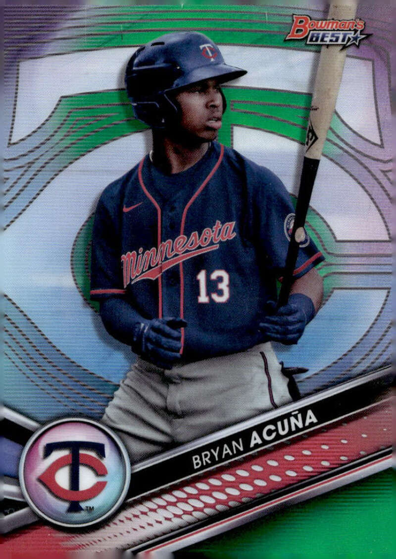 BRYAN ACUNA RC 2022 Bowman's Best Top Prospects /99 Refractor Green #TP ID:91461