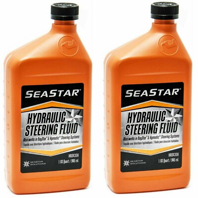 SeaStar HA5430H HA5430 (2 Qt) Pair Hydraulic Steering Fluid Teleflex Marine