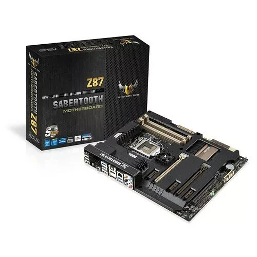 carte mère ASUS Z87 SABERTOOTH Socket 1150 CROSSFIRE USB 3.0 CROSSFIRE SLI - Imagen 1 de 4