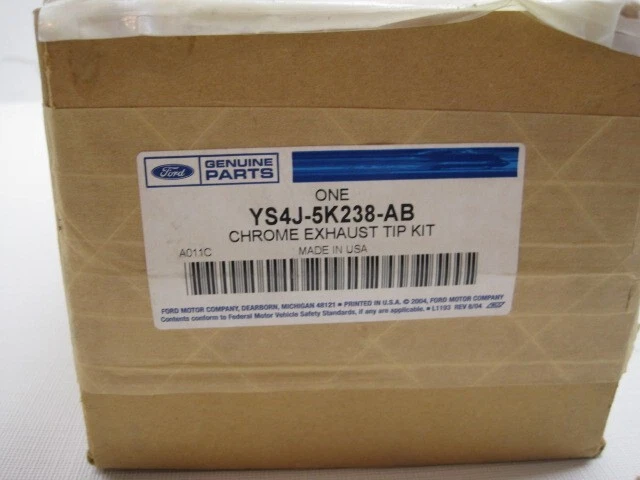 Punta de escape Ford cromada nueva YS4Z-5K238-AB 2000-2011 Focus 2001 2003 2005 2006 Foto 3 de 4