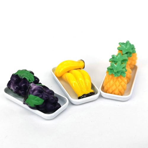 6PC 1:12 Scale Dollhouse Miniatures Kitchen Tableware Dish Set Plates Tiny Decor - Bild 8 von 9