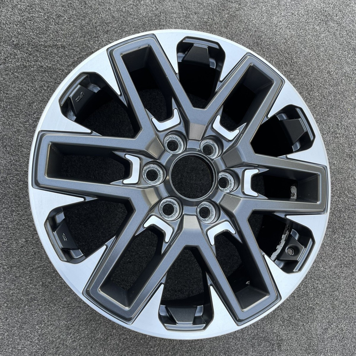 SINGLE 20 INCH WHEEL/RIM TOYOTA TUNDRA 2022 -2023 OEM CHARCOAL