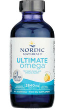 Nordic Naturals Ultimate Omega Liquid - Lemon Omega 3 Fish Oil, 4 Oz FRESH