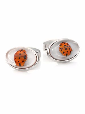 TATEOSSIAN Ladybug Cufflinks - Brand New in Box - Authorized Retailer
