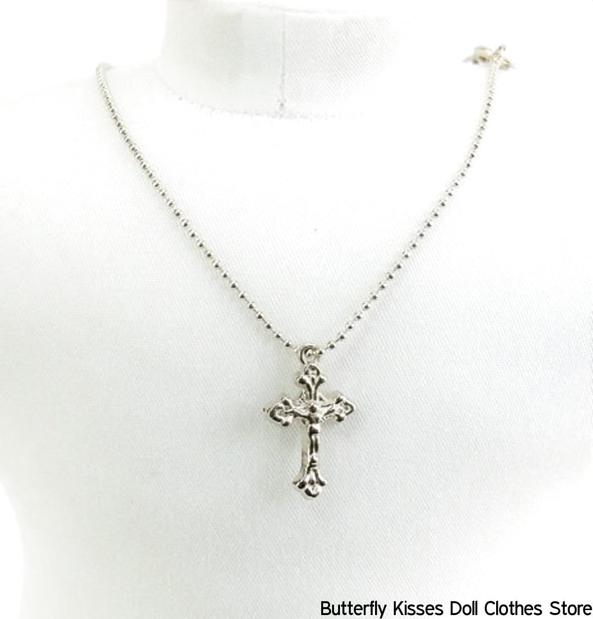 Crucifix Cross Necklace Jewelry Doll Clothes Accessory For 18"  Girl Dolls