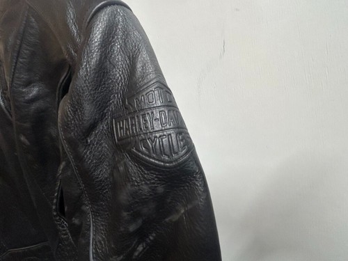 Original Harley Davidson Vented Padded Armor Lederjacke Innenfutter Gr. L - Bild 7 von 7