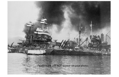 USS California PHOTO Pearl Harbor Attack World War 2 Battleship Sunk