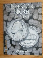 Lot of 4 Whitman Harris Jefferson Nickel Book Folder Album 1962 - 1995 #2680 NEW