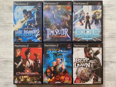 SONY PS2 Soul Reaver 2 & Time splitter & EOE & Crimson Tears & Psi-Ops Beat Down