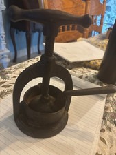 Antique Cast Iron Meat/orange Juice Press
