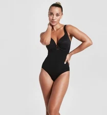 NWT~ Assets by Spanx sz L Black 10128R High Waist Briefs Shaping Ultra Firm 8-86