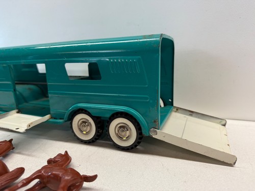 Vintage Structo Vista Kuppel Pferd Van LKW & Anhänger mit Pferden 60er Jahre - Bild 19 von 24