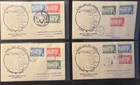 10 different British West Indian Federation FDCs 4/22/58, countries listed below
