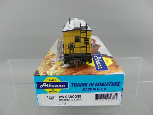 Vintage Athearn 1287 HO Baltimore & Ohio B&O C-3708 Bay Window Caboose Train Car - Picture 5 of 7