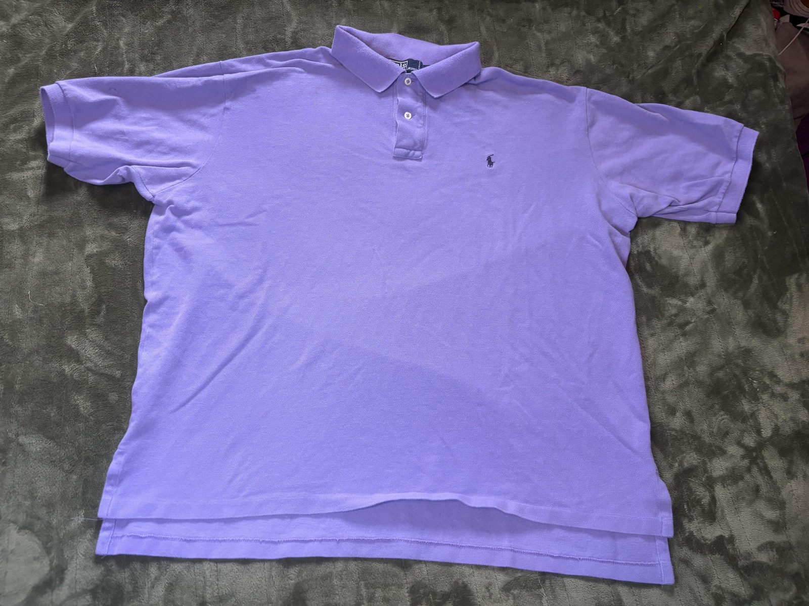 Polo By Ralph Lauren Polo Shirt Mens 2XL Purple Cotton Pony Logo Casual