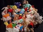 Ty Beanie Babies bulk Plush Lot w/ Tags, Magazines, Buddies, teenie vtg Huge 50+