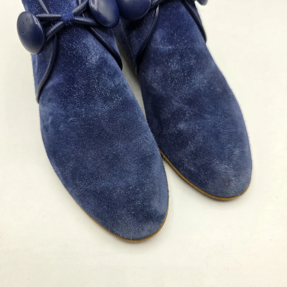 Botines Salvatore Ferragamo vintage para mujer 36,5 azul gamuza edición limitada  Foto 2 de 4