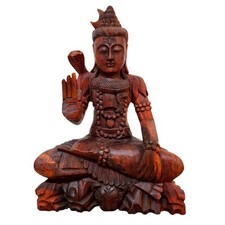 Scultura statuetta Shiva meditazione sacra