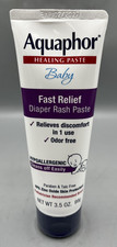 Aquaphor Baby Healing Paste Fast Relief Diaper Rash Paste 3.5 oz Exp. 02/2027
