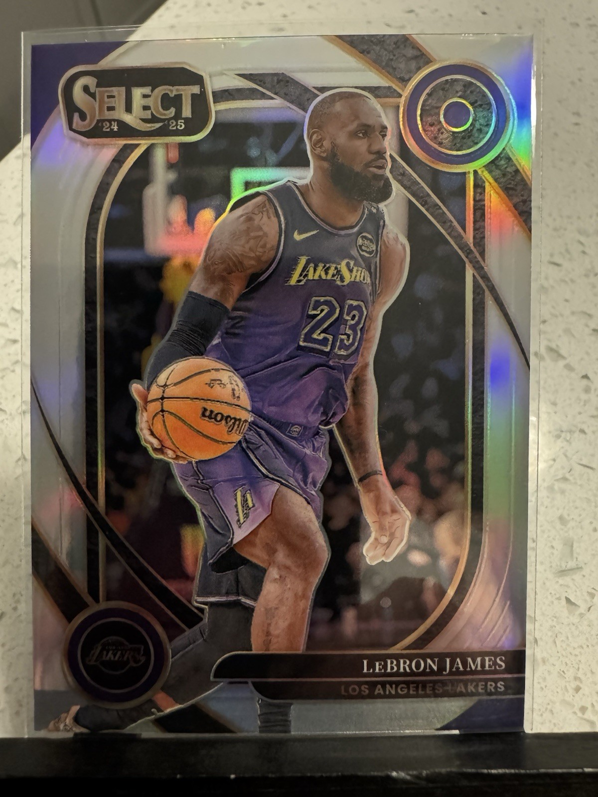2024-25 panini select 241 lebron james silver courtside prizm