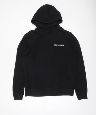 Stanley/Stella Herren Pullover Hoodie schwarz Medium Logo Print