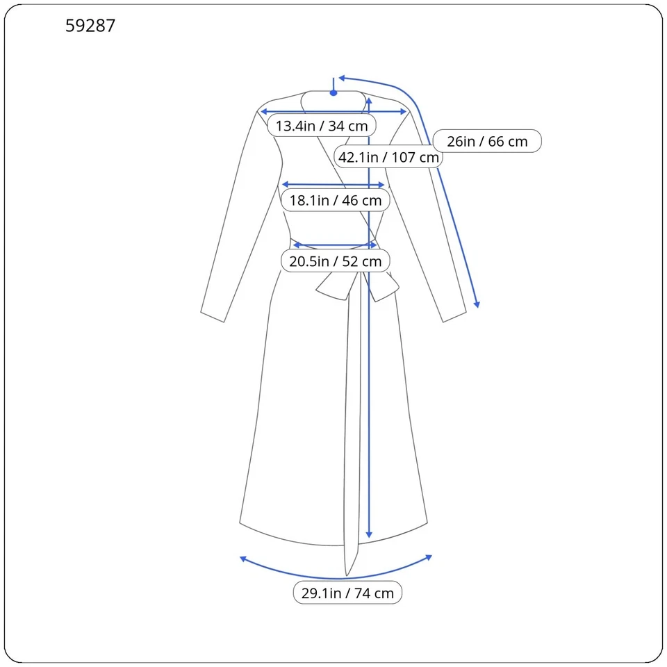 Kaffe Kajenny Damen Kleid 34 Grau Muster Langärmelig V-Ausschnitt Mittellang - Bild 3 von 4