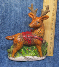 RUSTIC REINDEER Vintage Christmas Tree Ornament BX-O