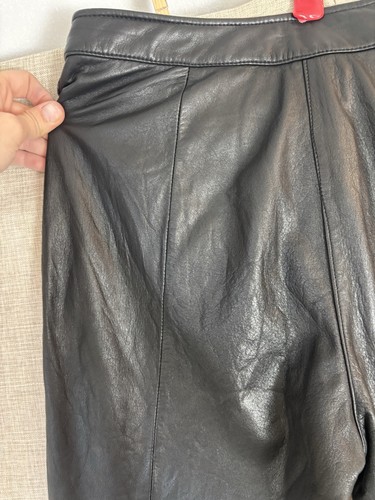 Pantalones Wilsons Leather Máxima para mujer talla 10 negros de cuero genuino rectos Y2K - Imagen 22 de 24