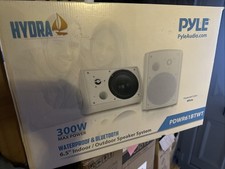 Pyle Outdoor Bluetooth Speakers Pair – 6.5 Inch Weatherproof Wireless 300w