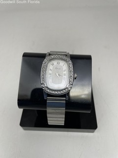 Disu Women's Silver Tone Rhinestone Watch Classic Analog