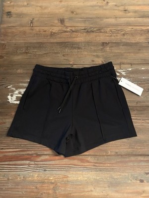 New YOGALICIOUS Lux Rush-Hour 4'' Black Shorts Size Small