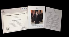 Ronald Reagan Signed Republican Presidential Task Force Photo Letter & Cert