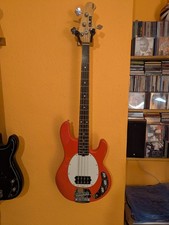 Sterling Sub Ray 4 Bass Guitar Sting Ray Red & White