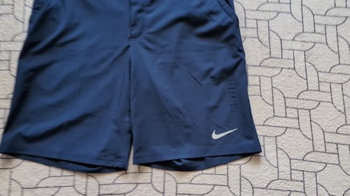 ● RARE RF FEDERER FRENCH OPEN 2013 TENNIS NAVY SHORTS NIKE SIZE MENS ADULT L ● - Video 1 of 1