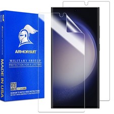 ArmorSuit 2 Pack MilitaryShield Screen Protector Designed S23 Ultra, Clear