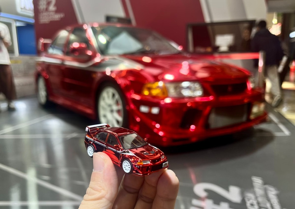 XCartoys Works 1/64 Mitsubishi EVO VI TME Electroplated Red HEC