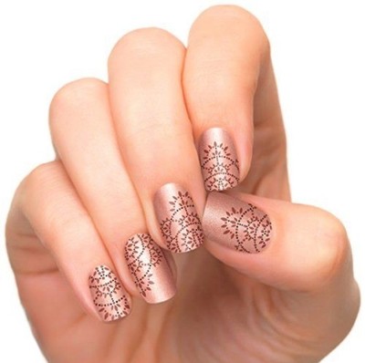 INCOCO NAIL POLISH APPLIQUE STRIPS | SHE'S ROYALTY | HENNA | RETIRED | RARE