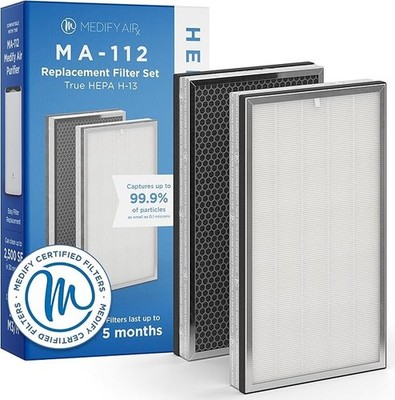 MA-112 Genuine Replacement Filter 3 in 1 HEPA H13 | 1-Pack With 2 Filters