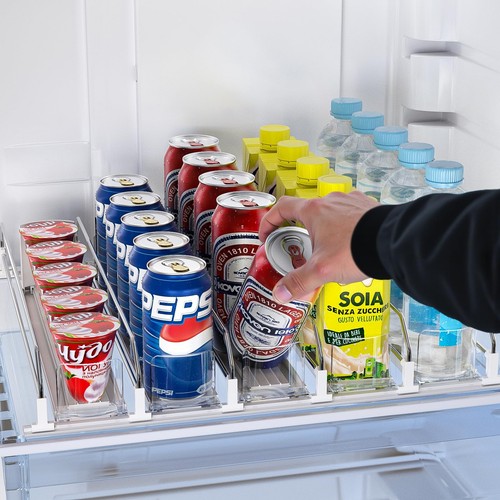 Soda Can Dispenser for Refrigerator,Self-Pushing Drink Organizer for Fridge, ... - Picture 7 of 8