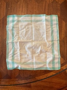 Vintage Handkerchief With A Stripped Pattern